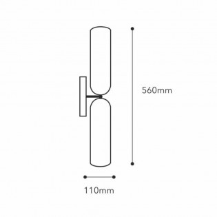 Applique Murale Tubular (2 lumieres)