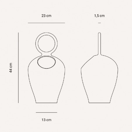 Lampe portable avec batterie rechargeable Clay
