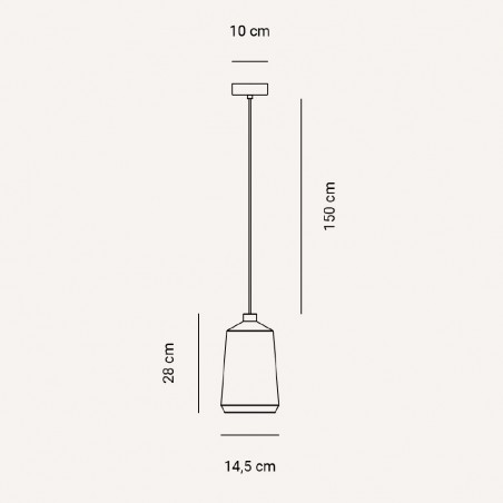 Lampe de plafond Ibiza Haute