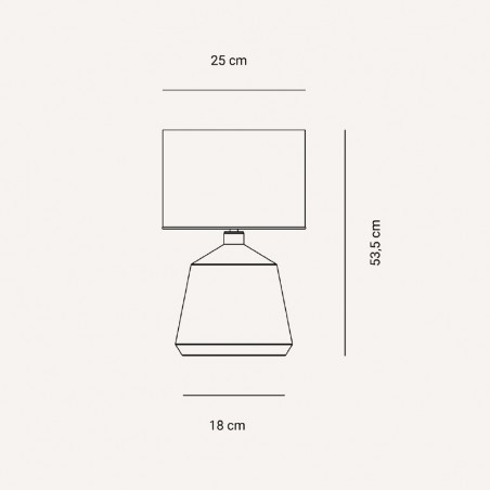 Lampe á poser Ibiza