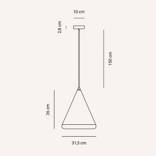 Lampe de plafond Note