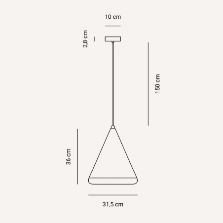 Lampe de plafond Note