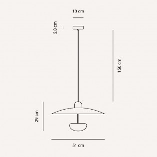 Lampé de plafond LED Nid (16W)