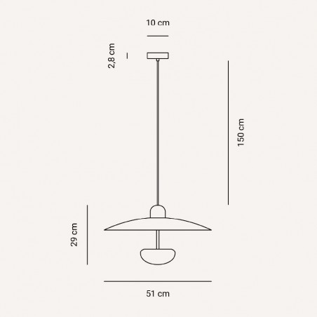 Lampé de plafond LED Nid (16W)