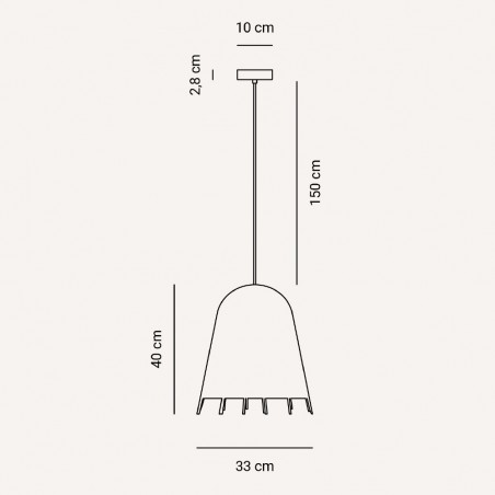 Lampe de plafond Erizo