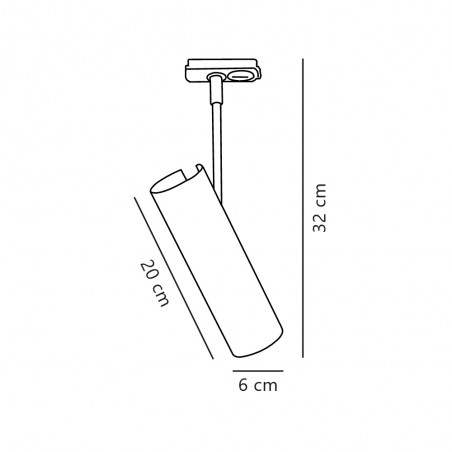 Spot pour rail MIB 6 Link