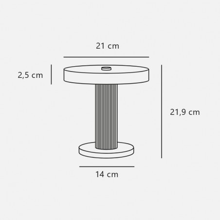 Lampe á poser portablé LED Trezzi (5W)