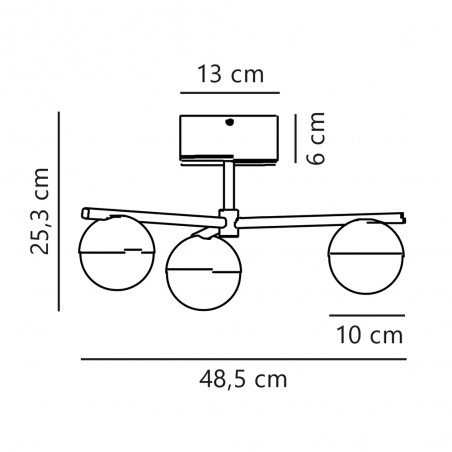 Plafonnier Contina (3 lumieres)