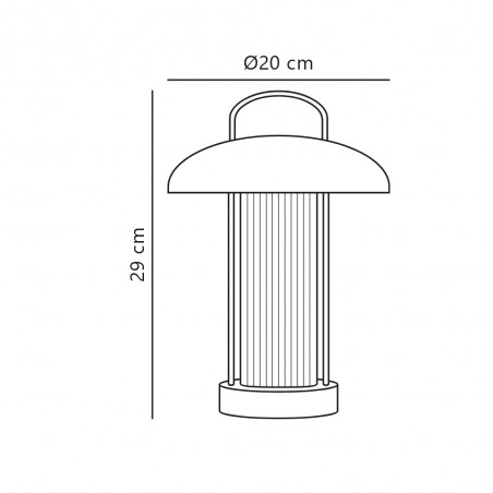Lampe de table portable Mirano LED (3W)