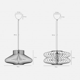 Lampe de plafond Manago