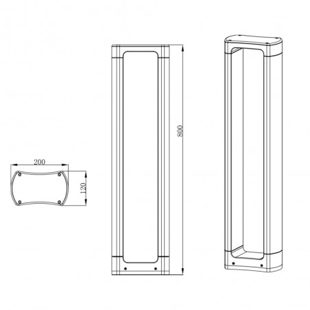 Balisé extérieur LED Windows (8W)