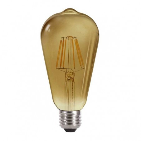 Ampoule LED Edison Fumé (6W-chaude)