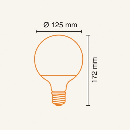 Ampoule LED E27 G125 (24W)