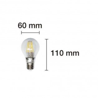 Ampoule LED Standard Réglable Argent E27 (8W)