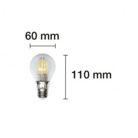 Ampoule LED Standard Réglable Argent E27 (8W)