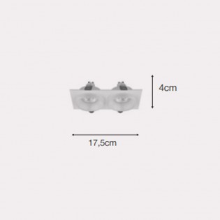 Encastré de plafond Set (2 Lumieres)