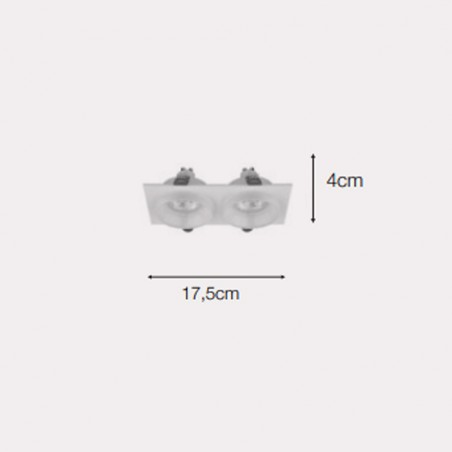 Encastré de plafond Set (2 Lumieres)