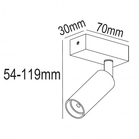 Spot de plafond Slim