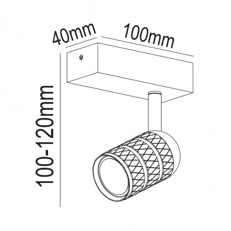 Spot de plafond Mycro
