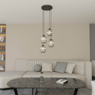 Lámpe a suspension Valdi II (4 lumieres)