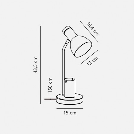 Lampe de bureau Devone