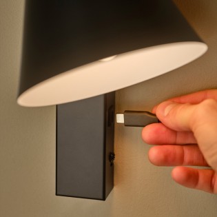 Applique Murale avec USB Wilmer