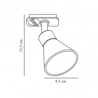 Spot pour rail Eik Link