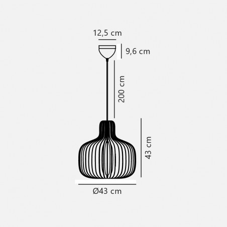 Lampe de plafond Hazo 43