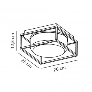 Plafonnier pour exterieurs Griffin (2 lumieres)