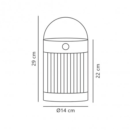 Lampe portable LED Coupar Solar (3.2W)
