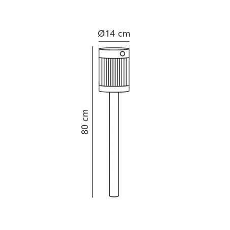 Balise LED à détection de mouvement Coupar Solar (3.2W)