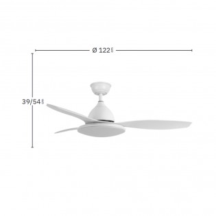Ventilateur de plafond á LED Yael CCT (72W)