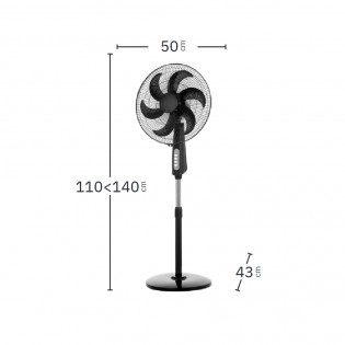 Ventilateur sur pied Granizo (85W)
