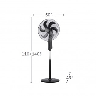 Ventilateur sur pied Tolon (85W)