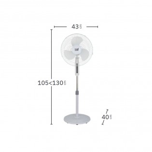 Ventilateur sur pied Etesio (40W)