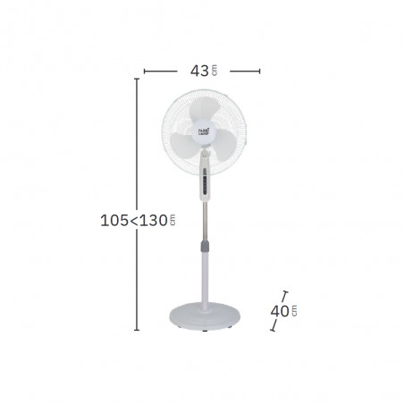 Ventilateur sur pied Etesio (40W)