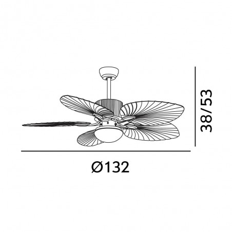Ventilateur de plafond á LED Colla CCT (26W)