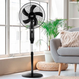 Ventilateur sur pied avec panneau solaire Boreal (30W)