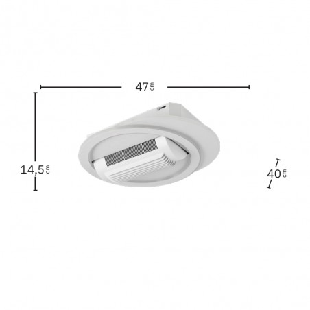 Ventilateur de plafond LED Camaleon CCT Dim (59W)