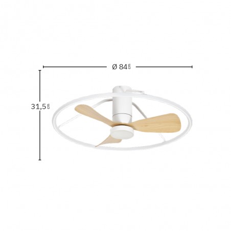 Ventilateur plafonnier LED Oporto CCT (56W)