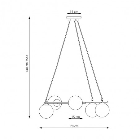 Lustre Pensal (5 lumieres)