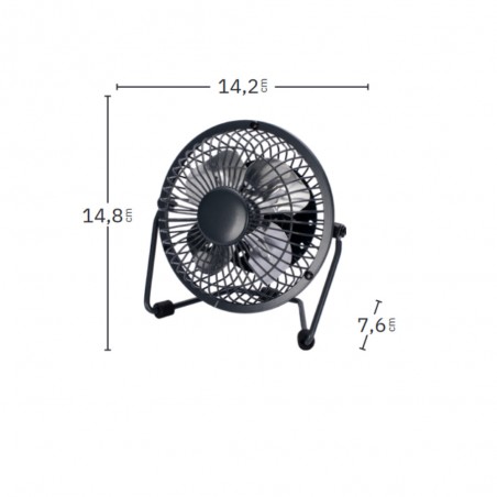 Mini ventilateur à poser USB Bulerias