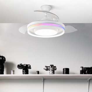 Ventilateur LED à pales pliantes Pitufo RGB CCT (57W)