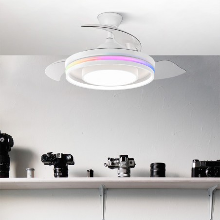 Ventilateur LED à pales pliantes Pitufo RGB CCT (57W)