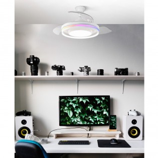 Ventilateur LED à pales pliantes Pitufo RGB CCT (57W)