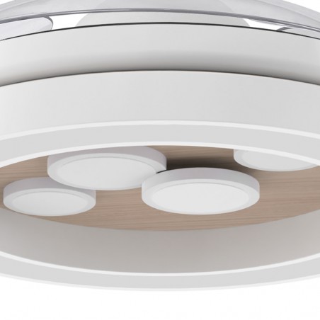 Ventilateur LED à pales pliantes Cupido CCT Smart (55W)