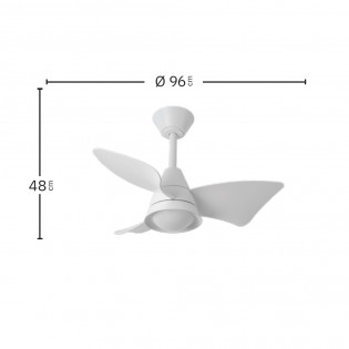 Ventilateur de plafond LED Jaguar CCT Dim (30W)