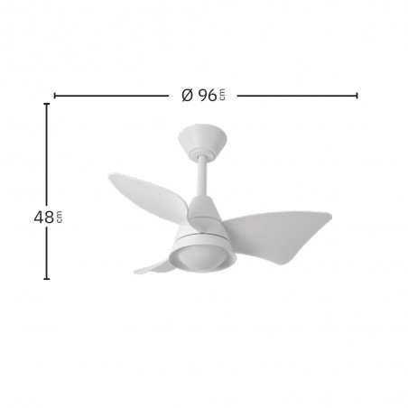 Ventilateur de plafond LED Jaguar CCT Dim (30W)