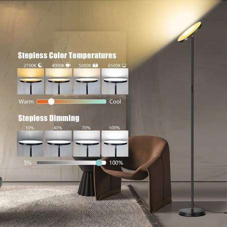 Lampadaire LED Niela CCT Dim (24W)