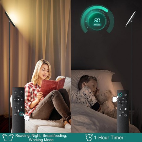 Lampadaire LED Niela CCT Dim (24W)